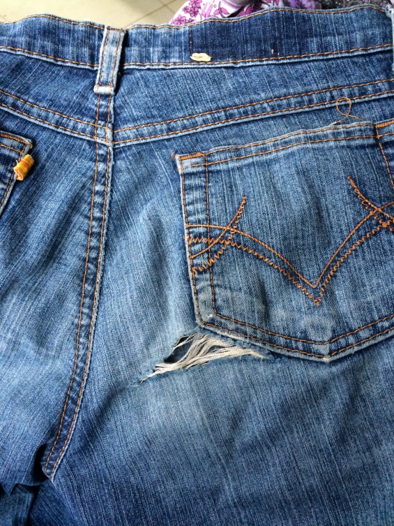 Patched jeans 1