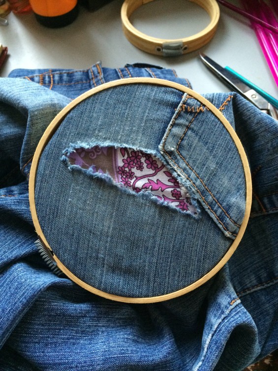 Patched jeans 3